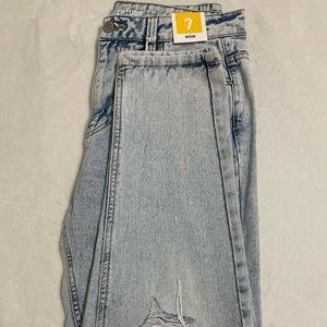 BRAND NEW NEVER WORN denim jeans acid wash “mom” jeans